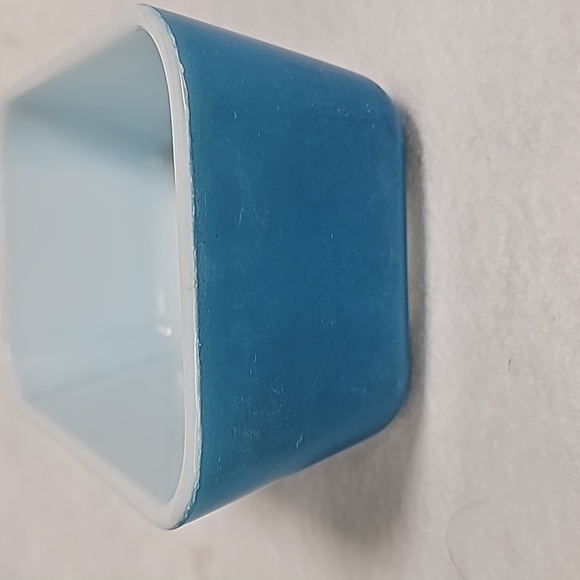 2-Pyrex 501-502 Primary Refrigerator dishes Red-Blue - Picture 10 of 11